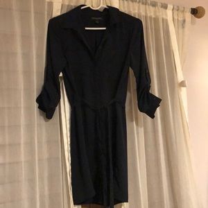 beautiful sexy little belted black dress